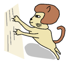 The cat of a bobbed hair style. sticker #736214