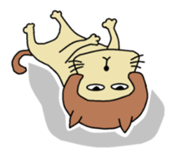 The cat of a bobbed hair style. sticker #736215