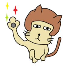 The cat of a bobbed hair style. sticker #736216