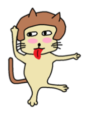 The cat of a bobbed hair style. sticker #736219