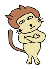 The cat of a bobbed hair style. sticker #736220