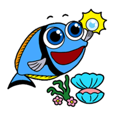 Nong Deepo - the cute Fish - First Set sticker #736589
