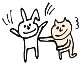 Usagi To Neko sticker #736866