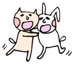 Usagi To Neko sticker #736901