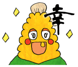 Kanji with Corn Taro sticker #736914