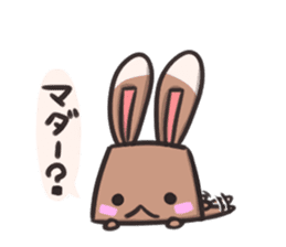 box rabbit & box cat sticker #738145