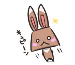 box rabbit & box cat sticker #738146