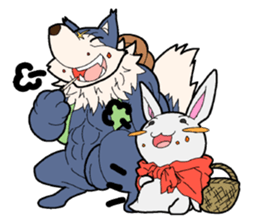 Rabbit of Little Red Riding Hood sticker #738257