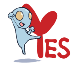 An awkward alien (English ver.) sticker #738504