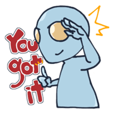 An awkward alien (English ver.) sticker #738505