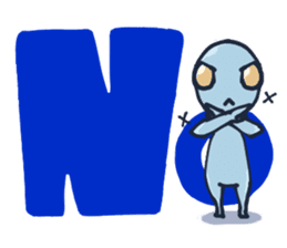 An awkward alien (English ver.) sticker #738508
