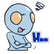 An awkward alien (English ver.) sticker #738509
