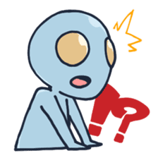 An awkward alien (English ver.) sticker #738513