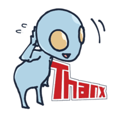 An awkward alien (English ver.) sticker #738515