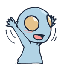 An awkward alien (English ver.) sticker #738516