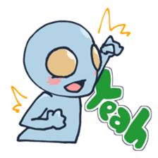 An awkward alien (English ver.) sticker #738517