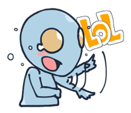 An awkward alien (English ver.) sticker #738518