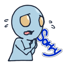 An awkward alien (English ver.) sticker #738519