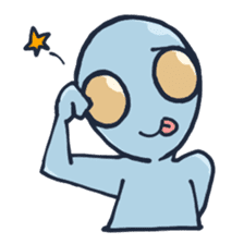 An awkward alien (English ver.) sticker #738520