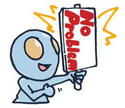 An awkward alien (English ver.) sticker #738523