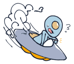 An awkward alien (English ver.) sticker #738530