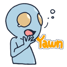 An awkward alien (English ver.) sticker #738531