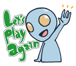 An awkward alien (English ver.) sticker #738533