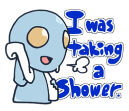 An awkward alien (English ver.) sticker #738537