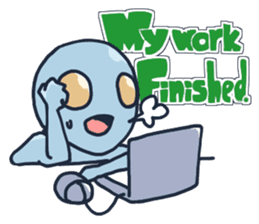 An awkward alien (English ver.) sticker #738538