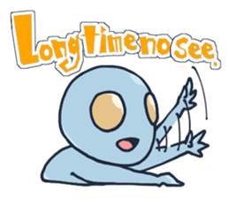 An awkward alien (English ver.) sticker #738539
