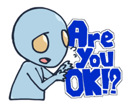 An awkward alien (English ver.) sticker #738540