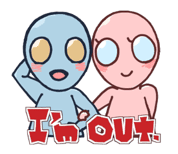 An awkward alien (English ver.) sticker #738541