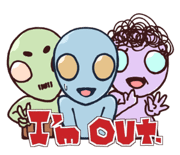 An awkward alien (English ver.) sticker #738542