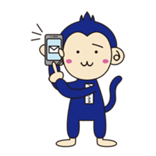 navy monkey!! sticker #740786