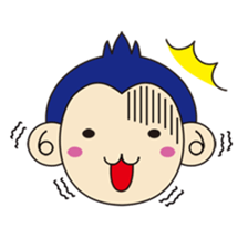 navy monkey!! sticker #740791