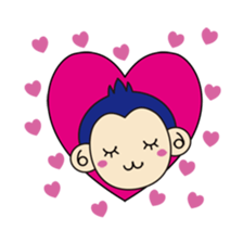 navy monkey!! sticker #740793