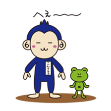 navy monkey!! sticker #740796