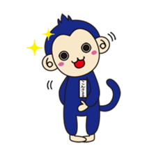 navy monkey!! sticker #740798