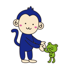 navy monkey!! sticker #740799