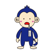 navy monkey!! sticker #740816