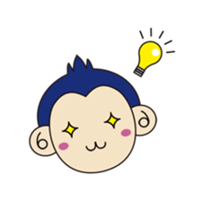 navy monkey!! sticker #740821