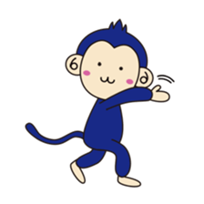 navy monkey!! sticker #740822