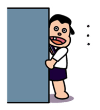 Ugly and cute student (English ver.) sticker #741525