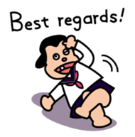 Ugly and cute student (English ver.) sticker #741527