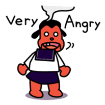 Ugly and cute student (English ver.) sticker #741529