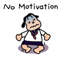 Ugly and cute student (English ver.) sticker #741538