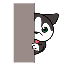 Sora, the cute siberian husky sticker #741788