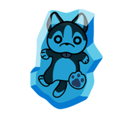 Sora, the cute siberian husky sticker #741812