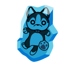 Sora, the cute siberian husky sticker #741812