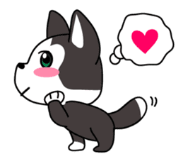 Sora, the cute siberian husky sticker #741816
